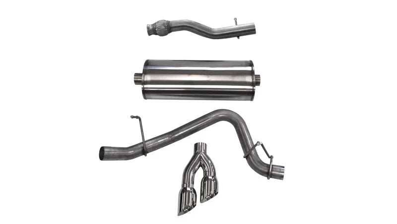 Corsa 2015-2020 GMC Yukon XL 1500 5.3L V8 3in Cat-Back Single Side Exit Twin 4in Polished Tips - Main Product View