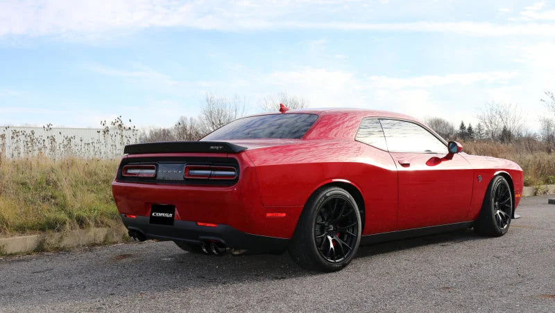 Corsa 2015-2023 Dodge Challenger Hellcat Dual Rear Exit Extreme Exhaust w/ 3.5in Black Tips - Main Product View