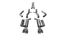 Load image into Gallery viewer, Corsa 2015-2023 Dodge Challenger Hellcat Dual Rear Exit Extreme Exhaust w/ 3.5in Polished Tips - Side View