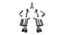 Load image into Gallery viewer, Corsa 2015-2023 Dodge Challenger Hellcat Dual Rear Exit Sport Exhaust w/ 3.5in Black Tips - Side View