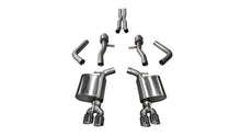 Load image into Gallery viewer, Corsa 2015-2023 Dodge Challenger Hellcat Dual Rear Exit Sport Exhaust w/ 3.5in Polished Tips - Side View