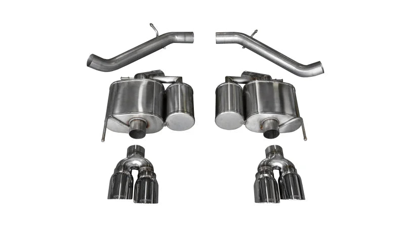Corsa 2016-2019 Cadillac ATS-V 3.6T 4in Polished Sport Axle-Back Exhaust - Main Product View