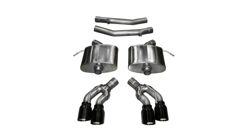 Corsa 2016-2019 Cadillac CTS V 6.2L V8 2.75in Black Xtreme Axle-Back Exhaust - Main Product View