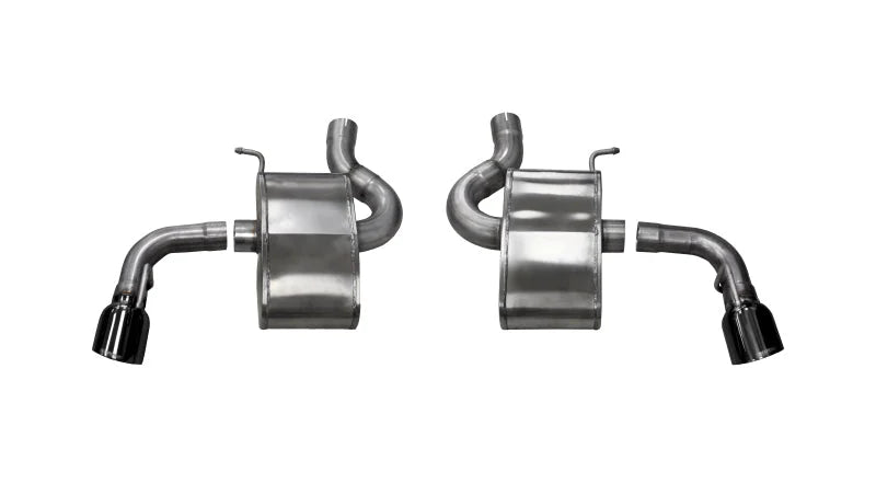Corsa 2016-2024 Chevrolet Camaro SS 6.2L V8 2.75in Black Xtreme Axle-Back Exhaust Dual Rear Exit - Side View