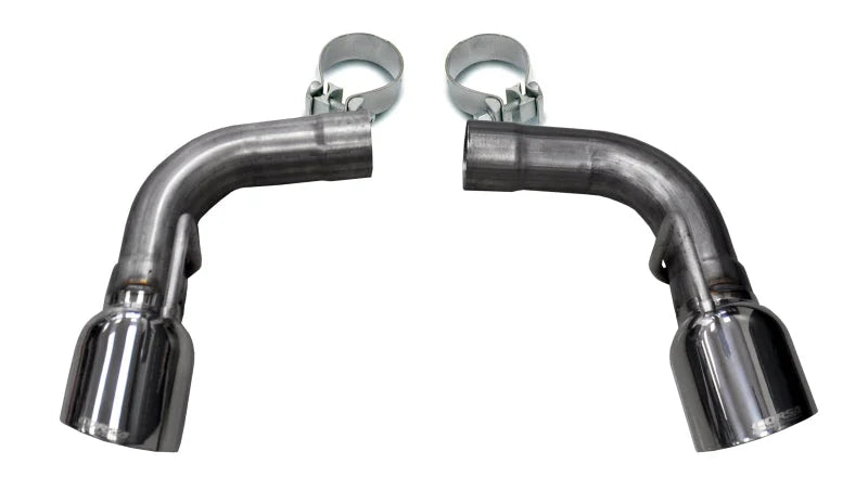 Corsa 2016-2024 Chevy Camaro SS 2.75in Inlet / 4.5in Outlet Polished Tip Kit (For Corsa ExhaustOnly) - Installation View