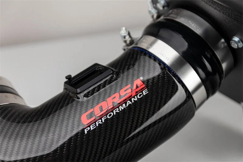 Corsa 2017-2023 Chevrolet Camaro ZL1 Carbon Fiber Air Intake w/ MaxFlow 5 Oil Filtration - Installation View