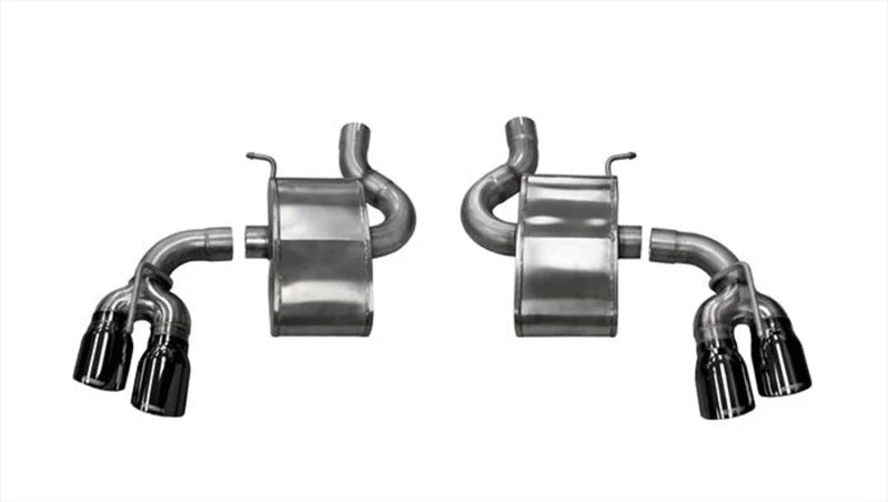 Corsa 2017-2024 Chevrolet Camaro SS 6.2L V8 2.75in Black Sport Axle-Back Exhaust - Side View