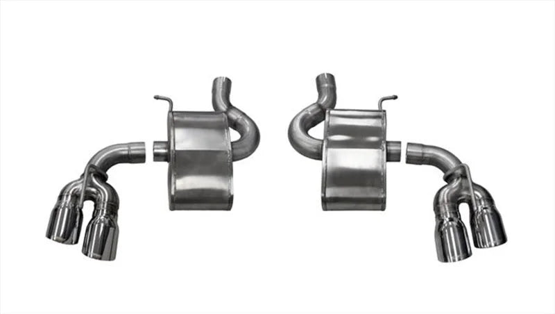 Corsa 2017-2024 Chevrolet Camaro SS 6.2L V8 2.75in Polished Sport Axle-Back Exhaust - Side View