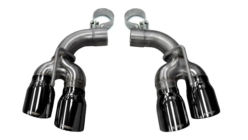 Corsa 2017-24 Chevy Camaro ZL1 2.75in Inlet / 4.0in Outlet Black PVD Tip Kit (For Corsa ExhaustOnly) - Main Product View