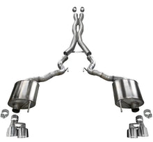 Load image into Gallery viewer, Corsa 2018-2023 Ford Mustang GT Convertible w/o Active Valves Xtreme Cat-Back w/ 4in Tips - Side View
