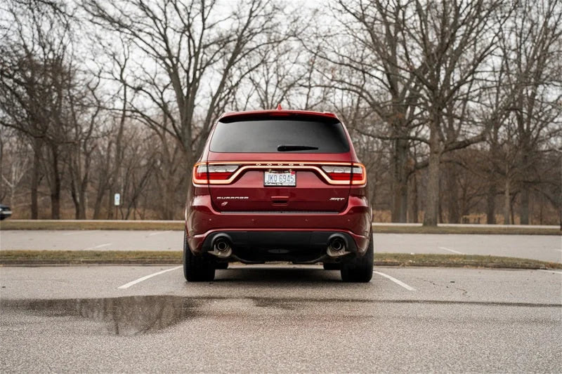 Corsa 2018-2025 Dodge Durango SRT 392 Cat-Back 2.75in Dual Rear Exit Sport 4.5in Black PVD Tips - Installation View