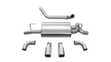 Load image into Gallery viewer, Corsa 2018-2025 Jeep Wrangler JL 2.5in Dual Rear Exit Polished Tips Sport Axle-Back Exhaust - Installation View