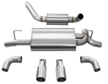 Load image into Gallery viewer, Corsa 2018-2025 Jeep Wrangler JL 2.5in Dual Rear Exit Polished Tips Touring Axle-Back Exhaust - Side View