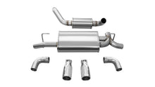 Load image into Gallery viewer, Corsa 2018-2025 Jeep Wrangler JL 2.5in Dual Rear Exit Polished Tips Touring Axle-Back Exhaust - Back View