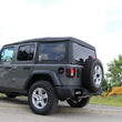 Load image into Gallery viewer, Corsa 2018-2025 Jeep Wrangler JL 2.5in Dual Rear Turn Down Exit Sport Axle-Back Exhaust - Installation View