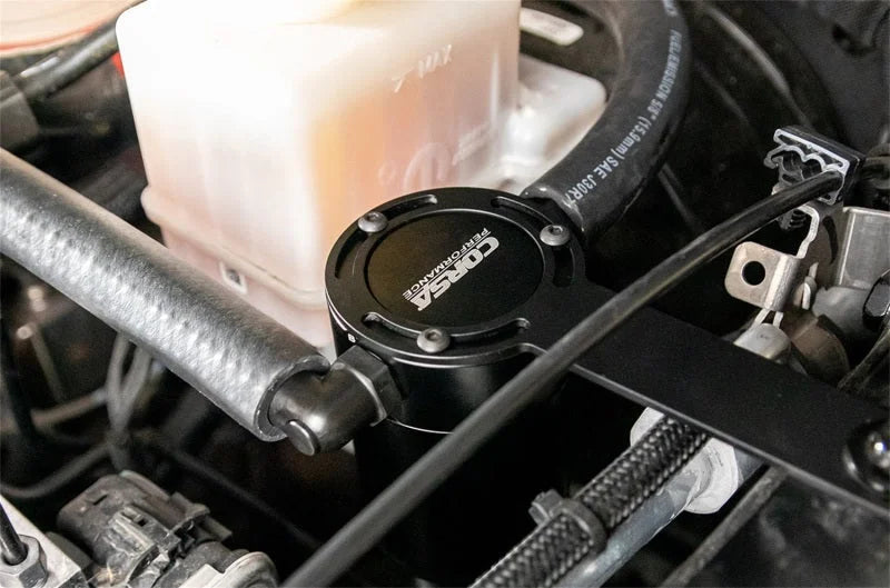 Corsa 2018-2025 Jeep Wrangler JL & JLU / Gladiator JT (3.6L) Oil Catch Can - Side View