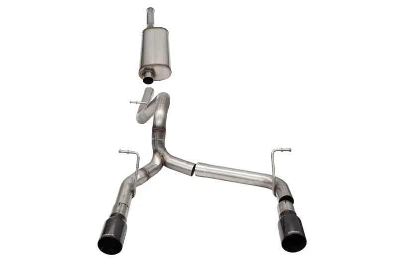 Corsa 2018-2025 Jeep Wrangler JLU 3.6L 2.75in Sport Cat-Back Exhaust w/ 4in Black Tips - Main Product View