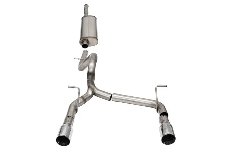 Corsa 2018-2025 Jeep Wrangler JLU 3.6L 2.75in Sport Cat-Back Exhaust w/ 4in Tips - Main Product View