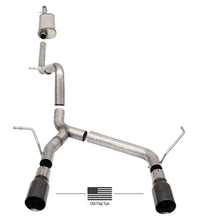 Load image into Gallery viewer, Corsa 2018-2025 Jeep Wrangler JLU 3.6L 2.75in Sport Cat-Back Exhaust w/ Black Tips - Side View
