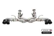 Load image into Gallery viewer, Corsa 2020-2025 Chevrolet Corvette C8 RWD 3in Track Cat-Back Delete Exhaust w/4.5in CF Black PVDTips - Main Product View