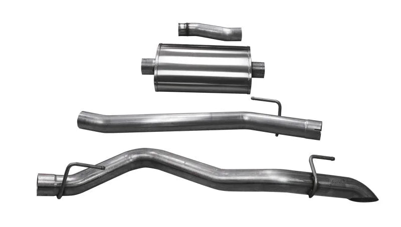 Corsa 2020-2025 Jeep Gladiator JT 3.0in Cat-Back Single Side Exit w/ Turn Down Tip - Main Product View