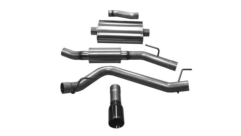 Corsa 2020-2025 Jeep Gladiator JT 3.0in Cat-Back Single Touring Side Exit w/ 4.0in Black Tip - Main Product View