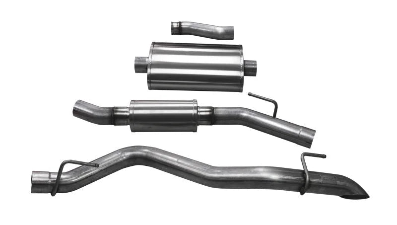 Corsa 2020-2025 Jeep Gladiator JT 3.0in Cat-Back Touring Single Side Exit w/ Turn Down Tip - Main Product View