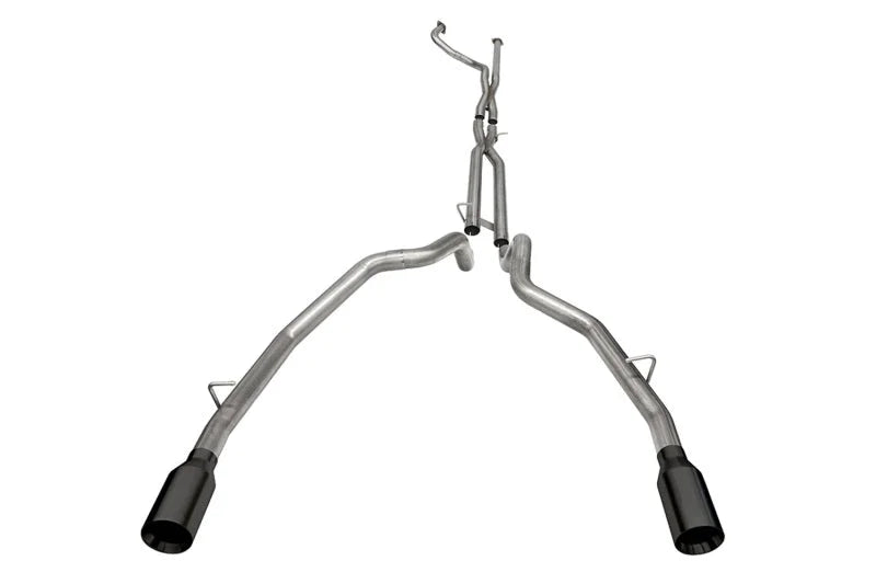 Corsa 2021-2024 Dodge Ram TRX Crew Cab Baja Catback Exhaust Dual Rear Black Tip - Main Product View