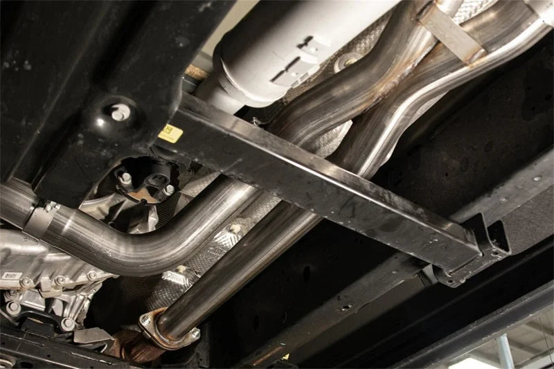 Corsa 2021-2024 Dodge Ram TRX Crew Cab Baja Catback Exhaust Dual Rear Satin Tip - Side View