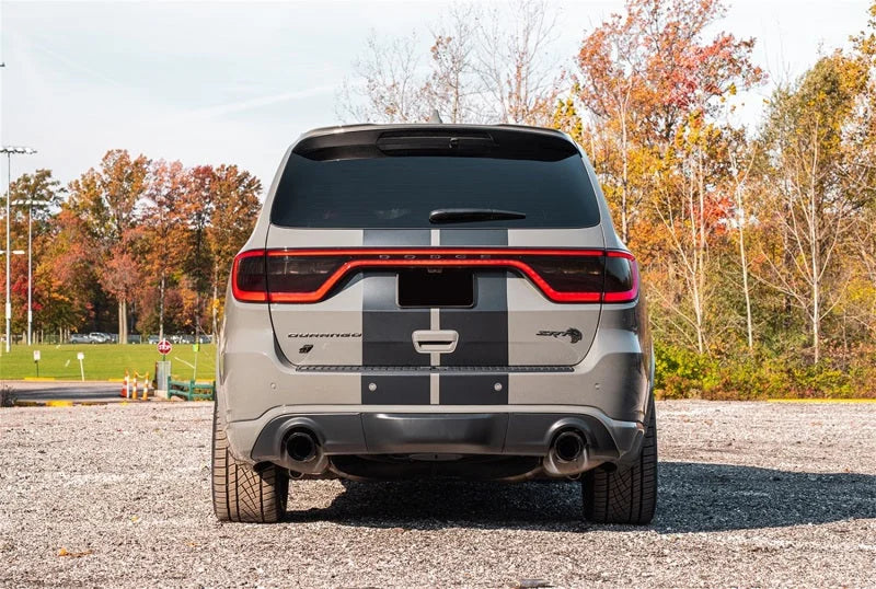 Corsa 2021-2025 Dodge Durango SRT Hellcat Cat-Back 2.75in Dual Rear Exit Sport 4.5in Black PVD Tips - Installation View