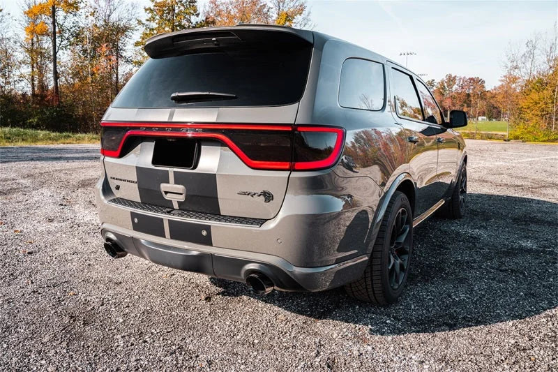 Corsa 2021-2025 Dodge Durango SRT Hellcat Cat-Back 2.75in Dual Rear Exit Xtreme 4.5in Black PVDTips - Installation View