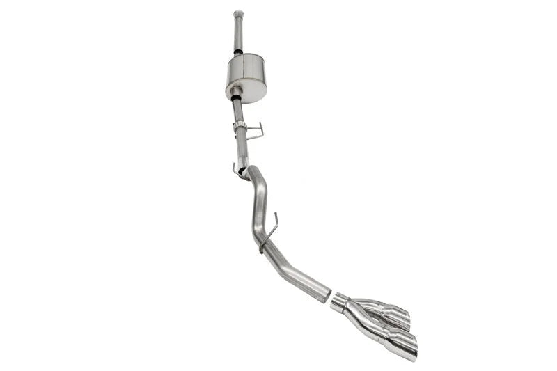 Corsa 2021-2025 Ford F-150 SuperCrew/6.5in Bed 3.5L V6 Sport Cat-Back Single Side Exit-Polished