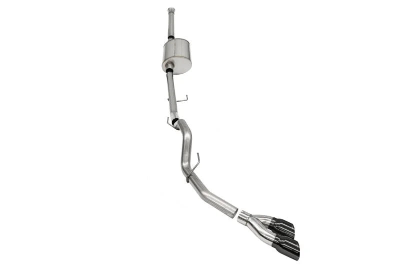 Corsa 2021-2025 Ford F-150 SuperCrew/6.5in Bed 5.0L V8 Sport Cat-Back Single Side Exit-BlackPVD