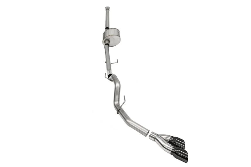 Corsa 2021-2025 Ford F-150 SuperCrew/6.5in Bed 5.0L V8 Xtreme Cat-Back Dual Side Exit-BlackPVD