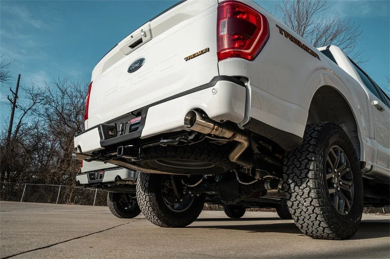 Corsa 2022-2025 Ford F-150 SuperCrew/5.5ft Bed 5.0L V8 Xtreme Cat-Back Dual Rear Exit-Polished - Side View