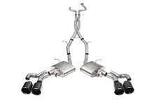 Load image into Gallery viewer, Corsa 2022-25 Caddy CT5 V Blackwing 3in. Cat-Back w/ Act. Exh. - Dbl X-Pipe - Twin 4.5in. BlkCF Tips - Main Product View