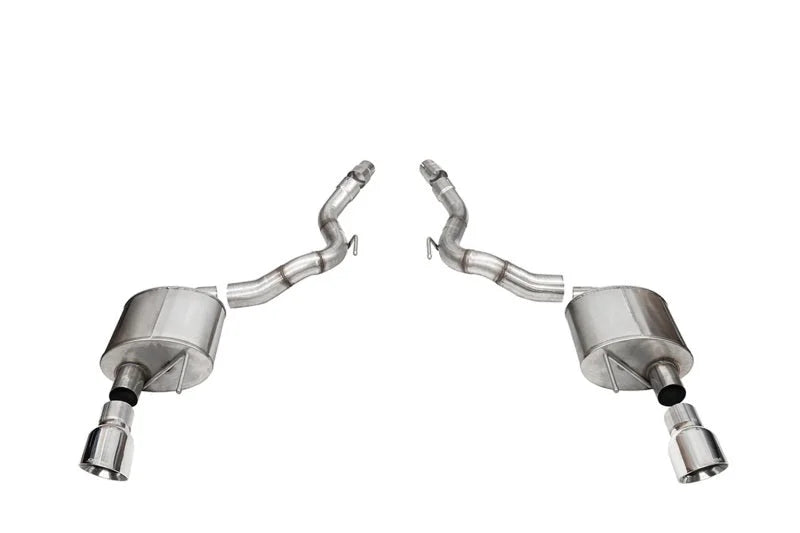 Corsa 2024-2025 Ford Mustang GT Sport Axle-Back Dual Rear Exit with 4.5in Polished Pro-Series Tips