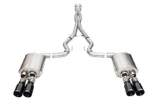 Load image into Gallery viewer, Corsa 2024-2025 Ford Mustang V8 5.0L 3in Cat-Back Exhaust System w/ Twin 4in Black Straight Tips - Main Product View