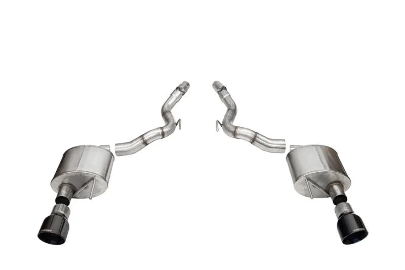 Corsa 2024+ Ford Mustang GT Sport Axle-Back Dual Rear Exit with 4.5in Black PVD Pro-Series Tips