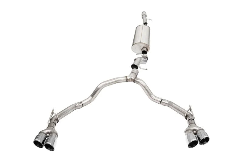 Corsa 21-25 Chevrolet Tahoe/GMC Yukon 4DR 6.2L 4WD Dual Rear 3/2.75in Sport Cat-Back DW 4inPol Tips