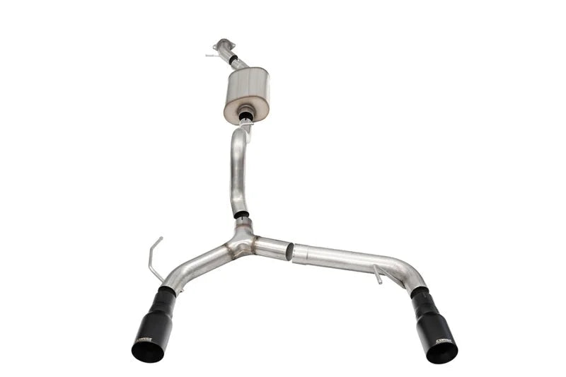 Corsa 21-25 Ford Bronco 2.3L 2-Door 2.75in Cat-Back Dual Rear Exhaust w/ 4in Straight-Cut Black Tips - Main Product View