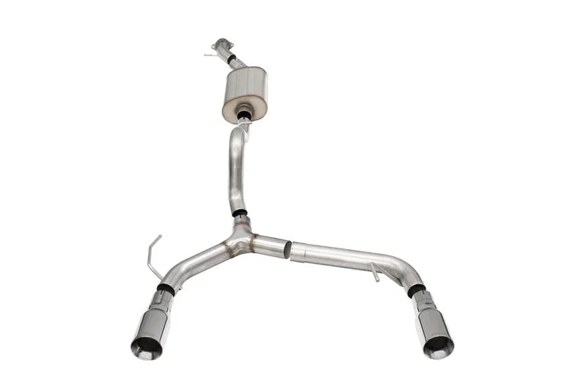 Corsa 21-25 Ford Bronco 2.3L 2-Door 2.75in Cat-Back Dual Rear Exhaust w/4in Straight-Cut Polish Tips - Main Product View