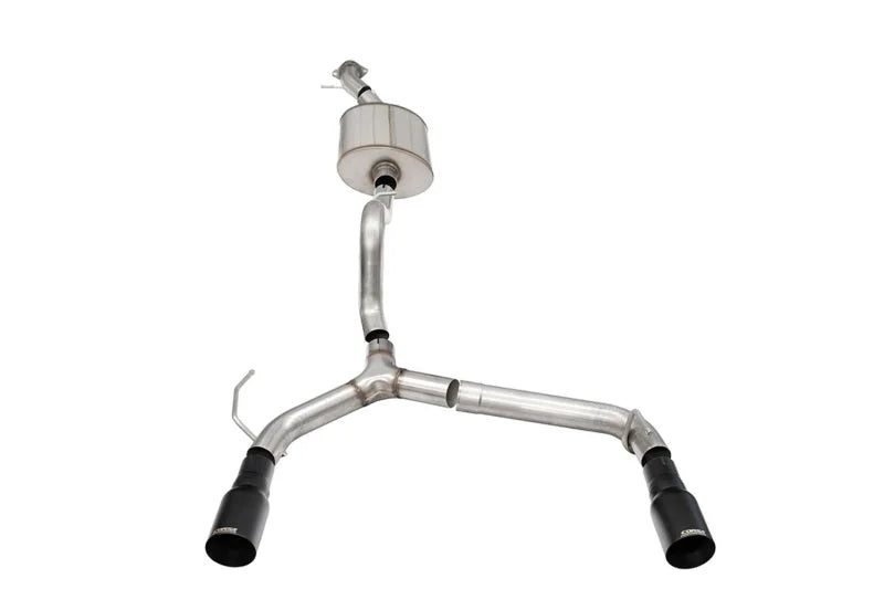 Corsa 21-25 Ford Bronco 2.7L 2-Door 2.75in Cat-Back Dual Rear Exhaust w/ 4in Straight-Cut Black Tips - Main Product View