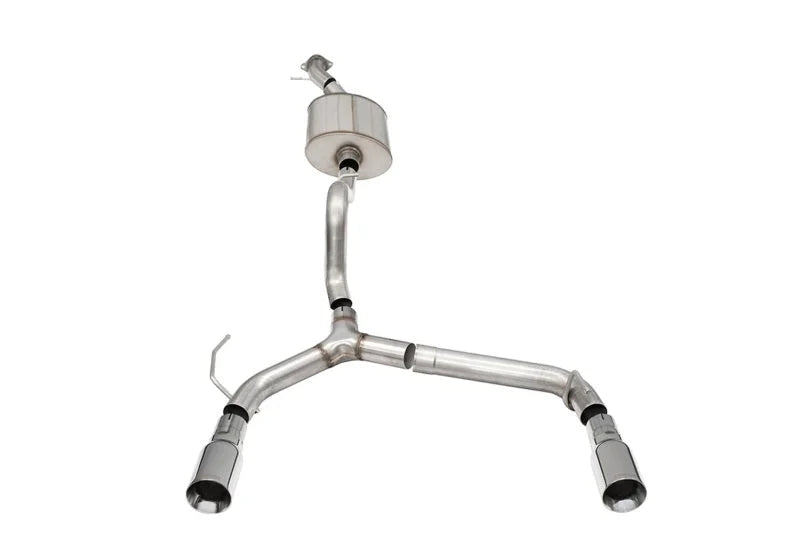 Corsa 21-25 Ford Bronco 2.7L 2-Door 2.75in Cat-Back Dual Rear Exhaust w/4in Straight-Cut Polish Tips - Main Product View