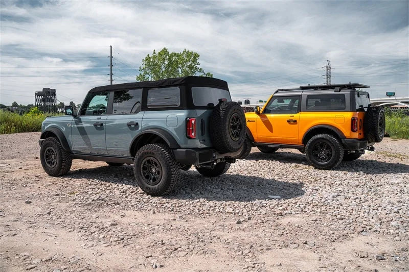 Corsa 21-25 Ford Bronco 2.7L 4-Door 2.75in Cat-Back Dual Rear Exhaust w/4in Straight-Cut Polish Tips - Detail View