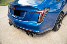 Load image into Gallery viewer, Corsa 22-25 Caddy CT5-V Blackwing 3in Axle-Back - Act. Exh. - Dual Rear Exit - Twin 4.5in Blk CF Tip - Side View