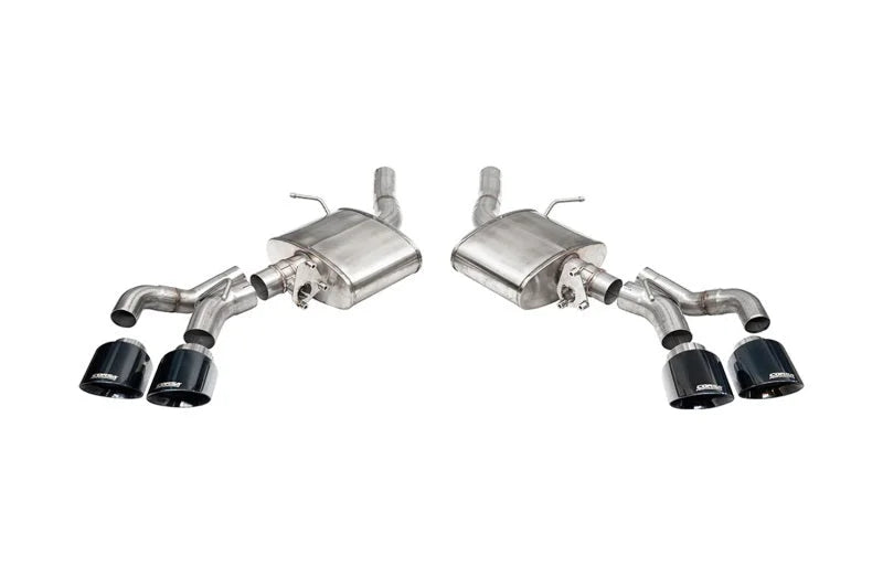 Corsa 22-25 Caddy CT5-V Blackwing 3in Axle-Back - Act. Exh. - Dual Rear Exit - Twin 4.5in Tips - Blk - Main Product View