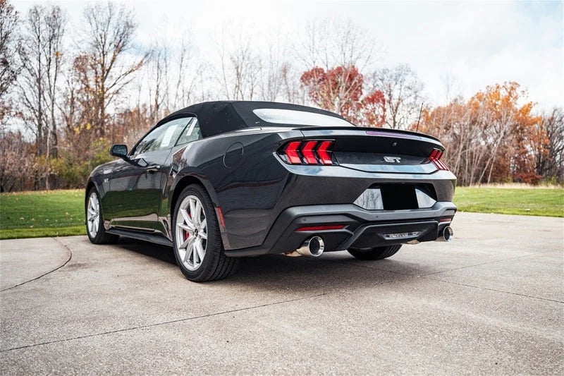Corsa 24-25 Ford Mustang GT Xtreme 3in Cat-Back Dual Rear Exhaust w/4.5in Straight-Cut Polish Tips - Side View