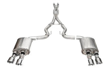 Load image into Gallery viewer, Corsa 24+ Ford Mustang Dark Horse 5.0L 3.0in Dual Rear Exit Cat-Back w/Twin 4.5in Polish Slash Tips - Main Product View