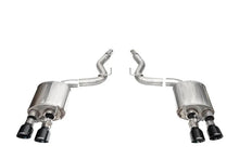 Load image into Gallery viewer, Corsa 24+ Ford Mustang Dark Horse 5.0L 3in Dual Rear Axle-Back w/Twin 4.5in Black PVD SlashTips - Main Product View